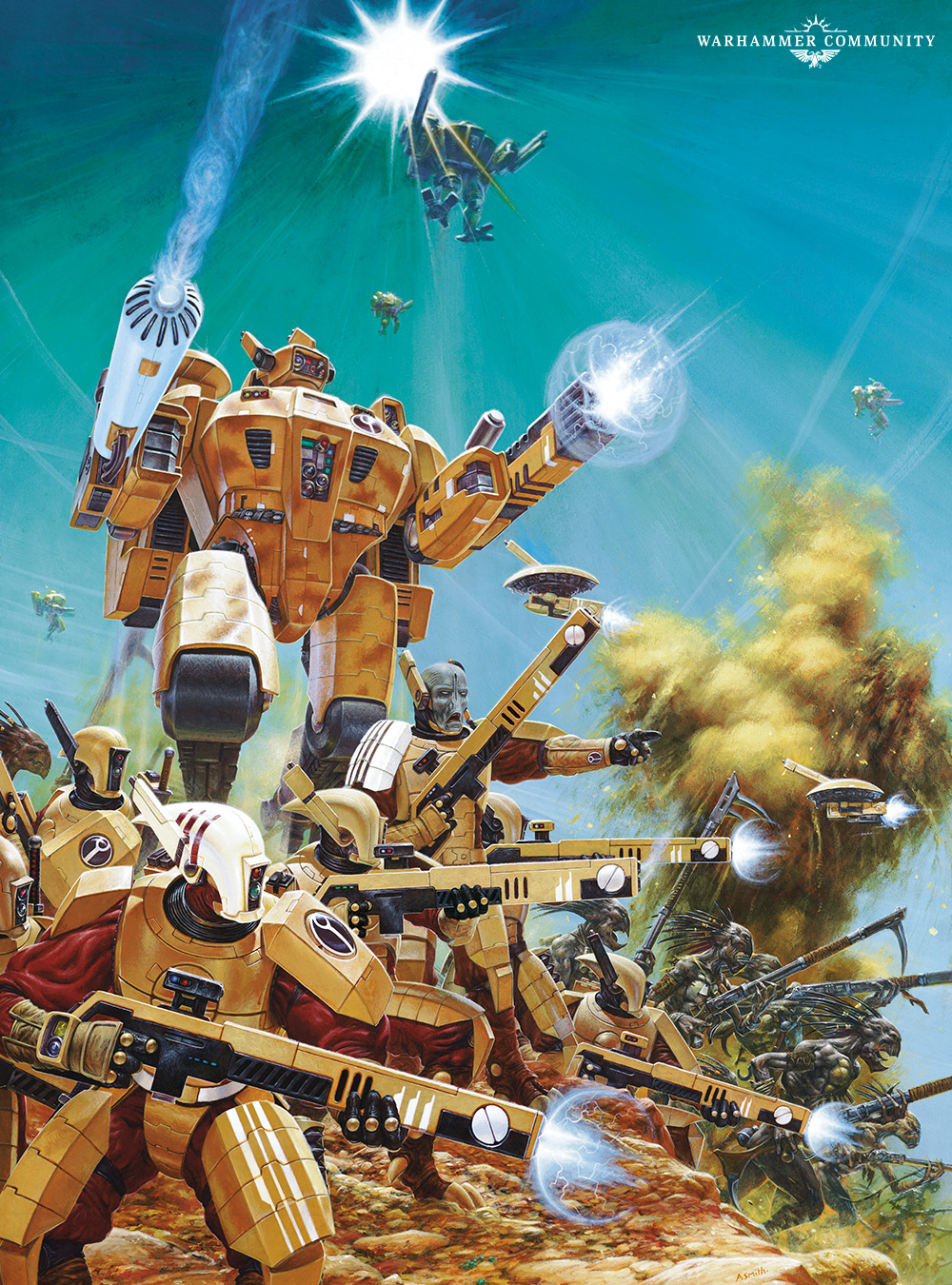ウォーハンマーアート　ウォーハンマー40,000　タウ・エンパイア