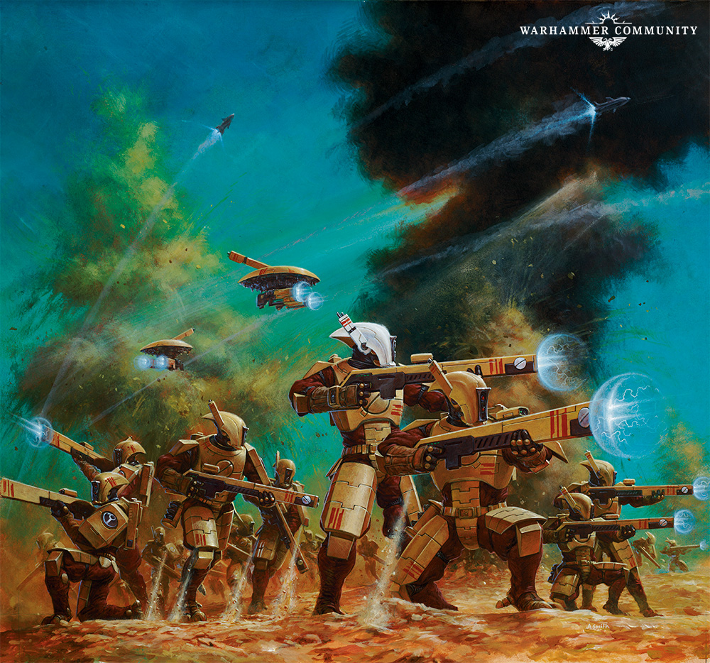 ウォーハンマーアート　ウォーハンマー40,000　タウ・エンパイア