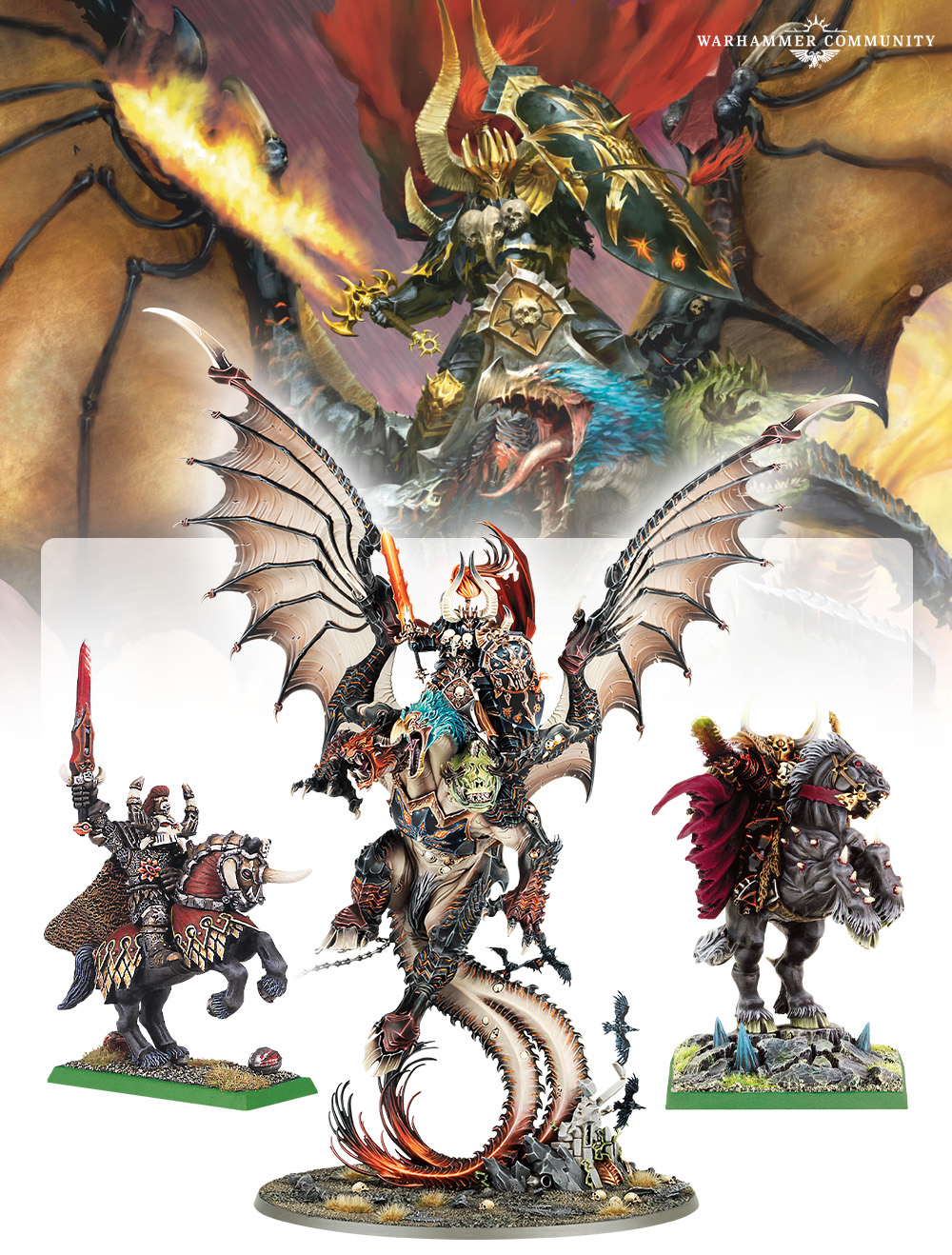 Warhammer Day &mdash; さまざまな時代のケイオスチャンピオン