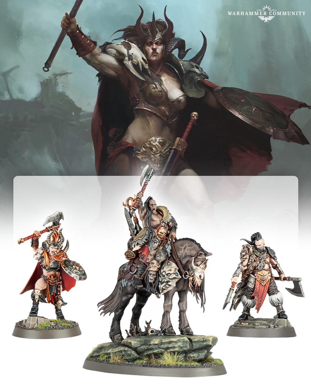 Warhammer Day &mdash; さまざまな時代のケイオスチャンピオン