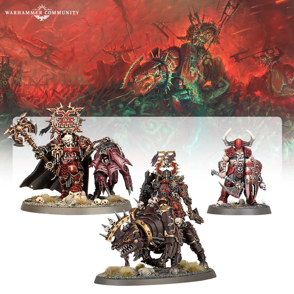 Warhammer Day &mdash; さまざまな時代のケイオスチャンピオン